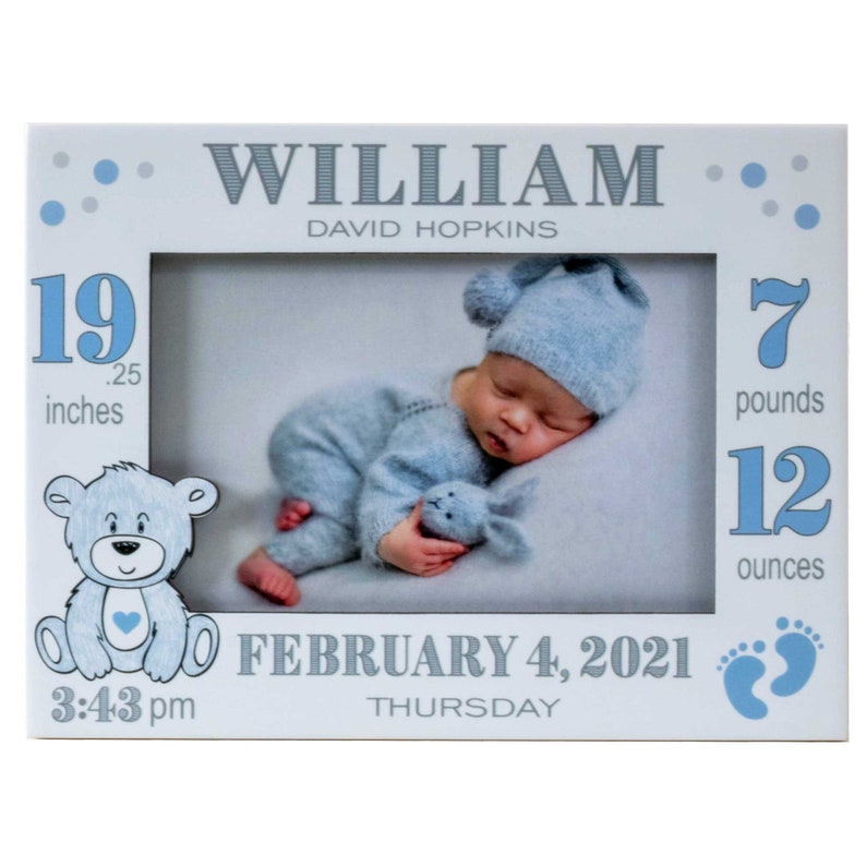 Personalized Baby Picture Frame Baby Boy Picture Frame New Etsy