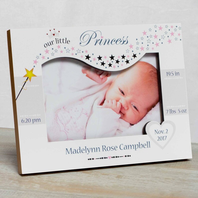 Baby Girl Personalized Frame Baby Girl Picture Frame New Etsy