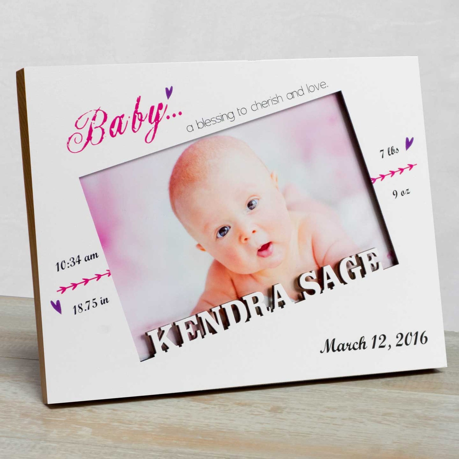 Personalized Baby Picture Frame Baby Girl Picture Frame New Etsy