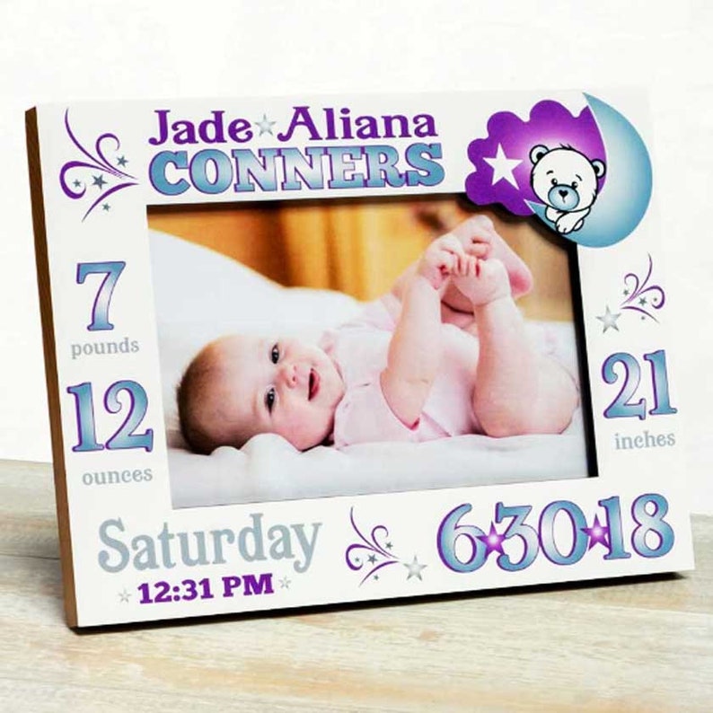 Personalized Baby Picture Frame Baby Girl Picture Frame New Etsy
