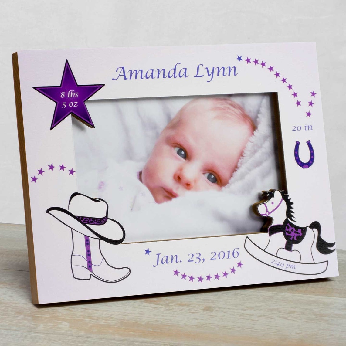 Personalized Baby Picture Frame Baby Girl Picture Frame New Etsy