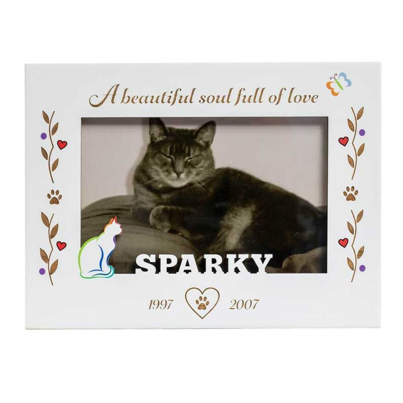 Cat Picture Frame Personalized Cat Frame Pet Memorial Frame Etsy