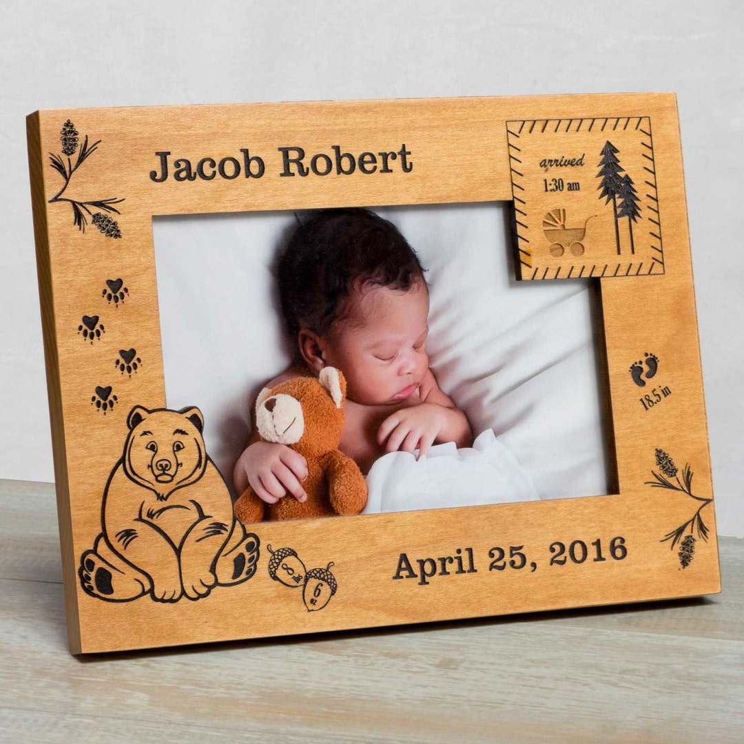 Personalized Baby Picture Frame, Baby Boy Picture Frame, New Baby Boy Frame, Baby Boy Frame