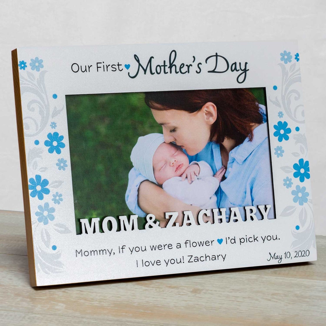 Mother's Day Picture Frame Happy Mother's Day Frame | Etsy