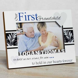 Personalized Baby Picture Frame, First Grandchild Frame, Grandparents Picture Frame, Granddaughter Frame, Grandson Frame, Grandparents Frame