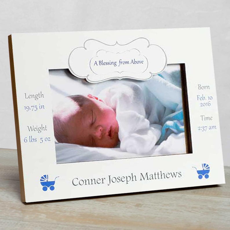 Personalized Baby Picture Frame Baby Boy Picture Frame New Etsy