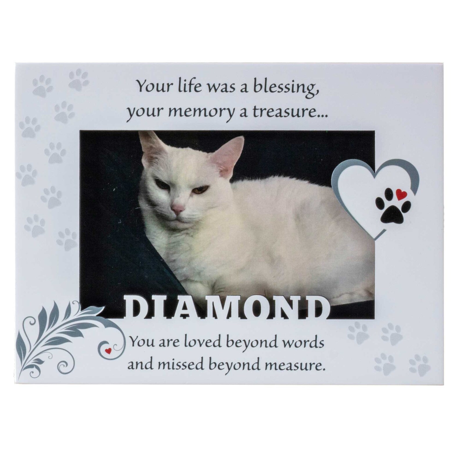 Cat Picture Frame Personalized Cat Frame Pet Memorial Frame Etsy UK