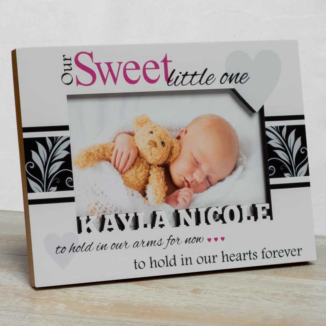 Personalized Baby Picture Frame, Baby Girl Picture Frame, New Baby Girl ...
