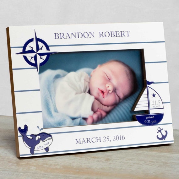 Personalized Baby Picture Frame Baby Boy Picture Frame New Etsy
