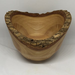 Handmade Ash Live-Edge Bowl