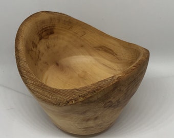 Handmade Ash Live-Edge Bowl