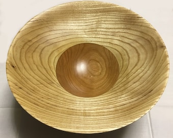 Ash and Cherry Wooden Bowl