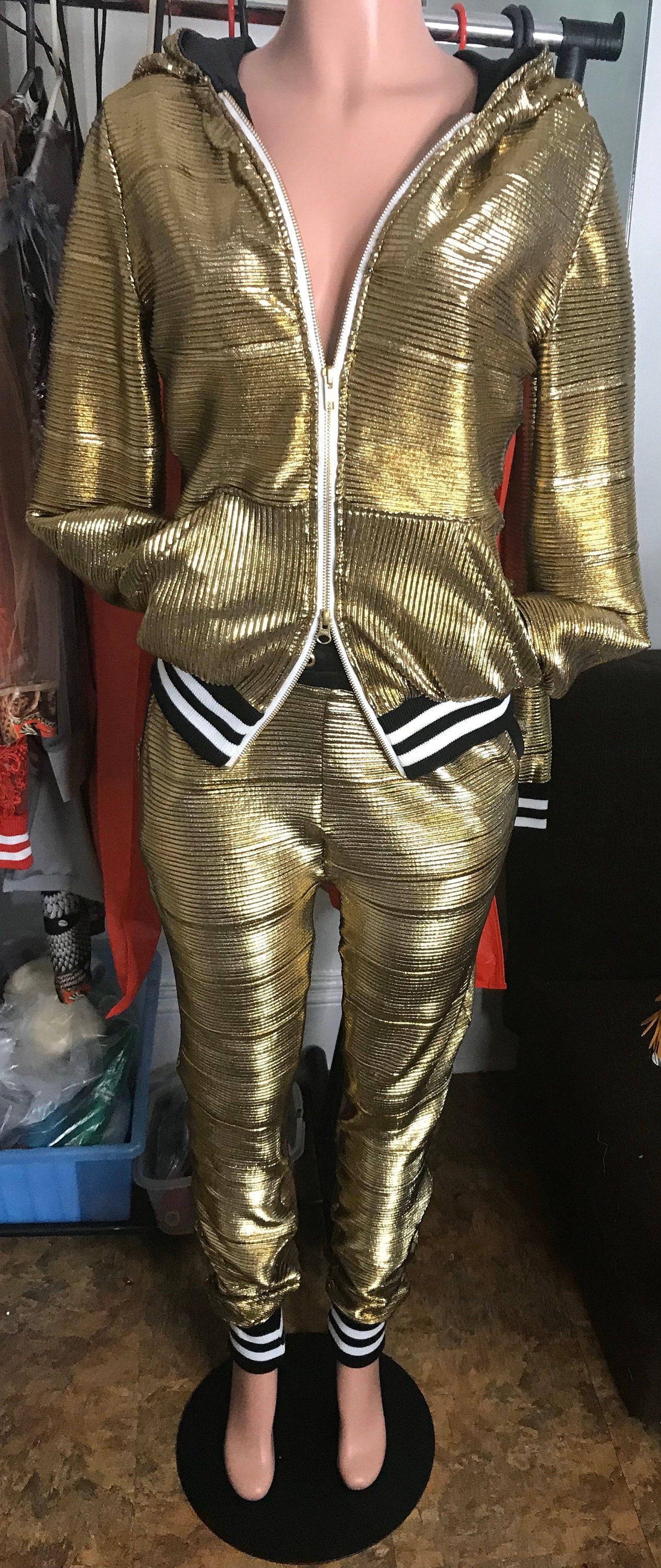 women's velour jumpsuit