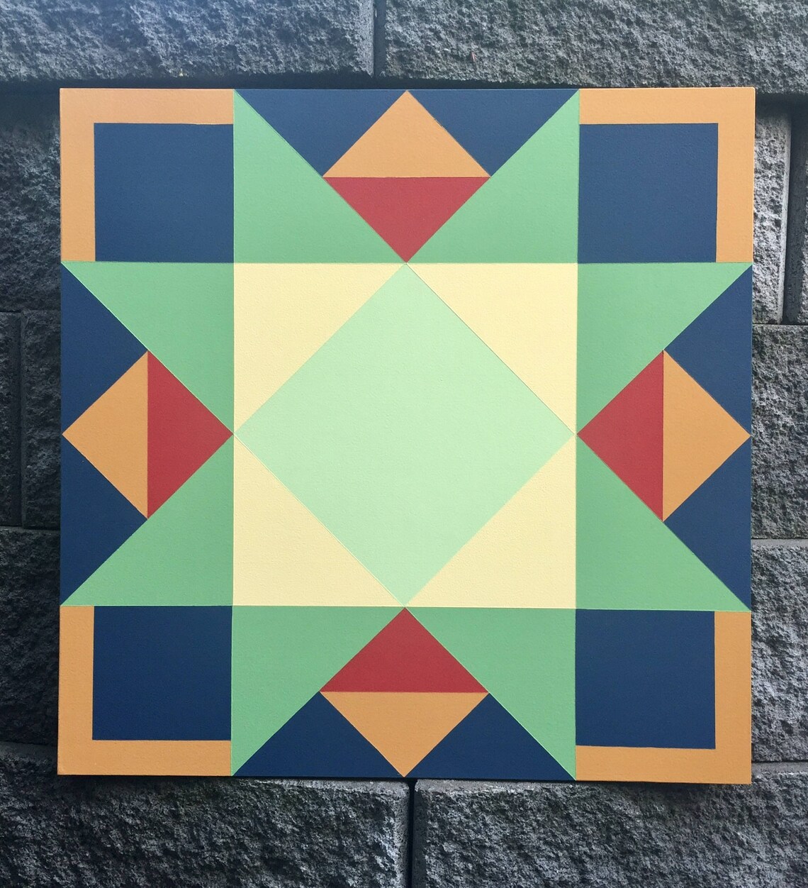 Personalized Barn Quilt with Initial or Icon Etsy