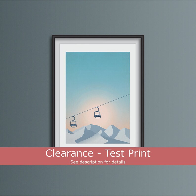 Test Print Ski And Snow Inspired Art Print Skiing Wall Art Etsy
