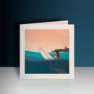 Cornwall Surf Birthday Card: Wheal Coates, Chapel Porth