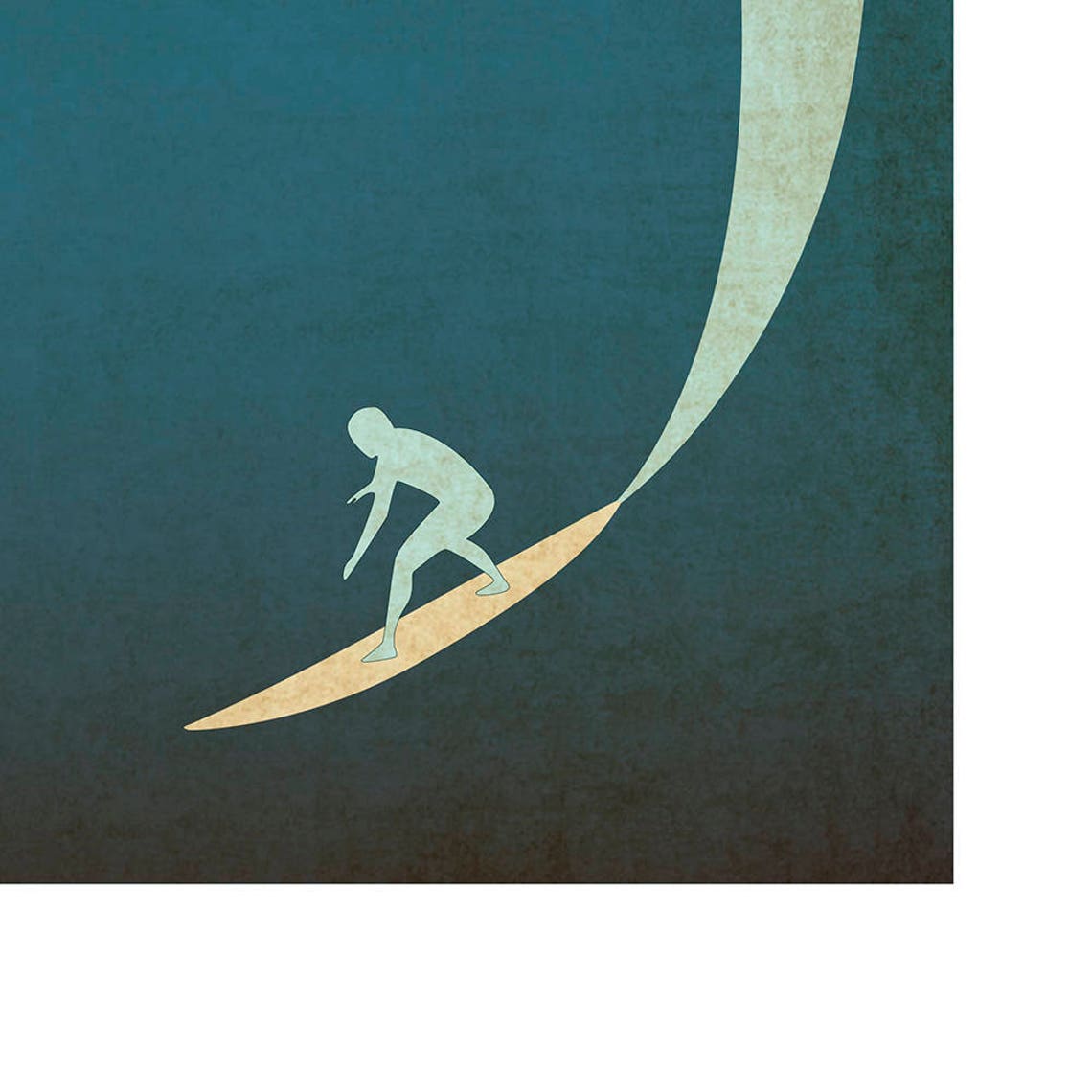 Surf inspired artwork giclee art print gift for surfer Etsy