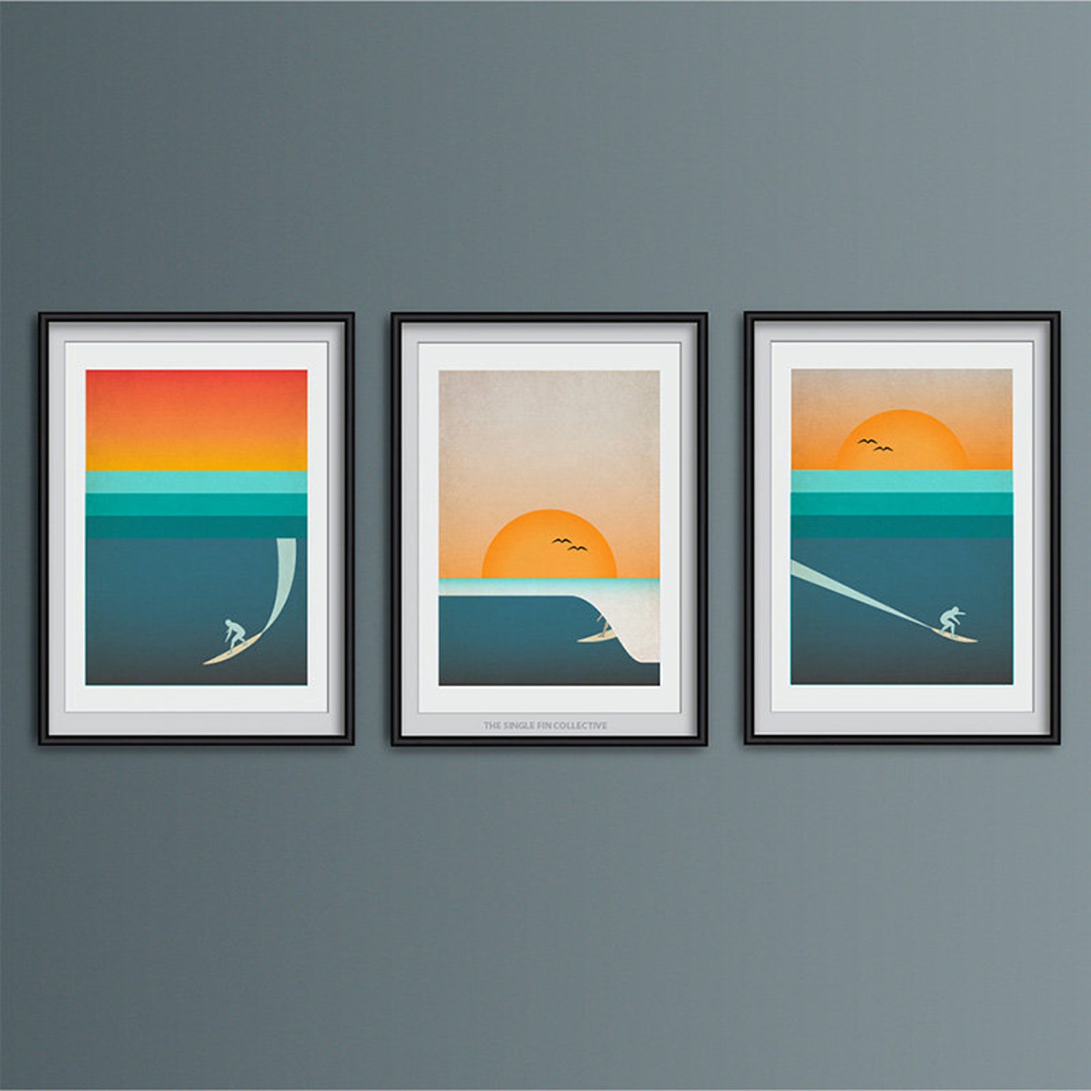 Surf Inspired Artwork Giclee Art Print Gift for Surfer Etsy