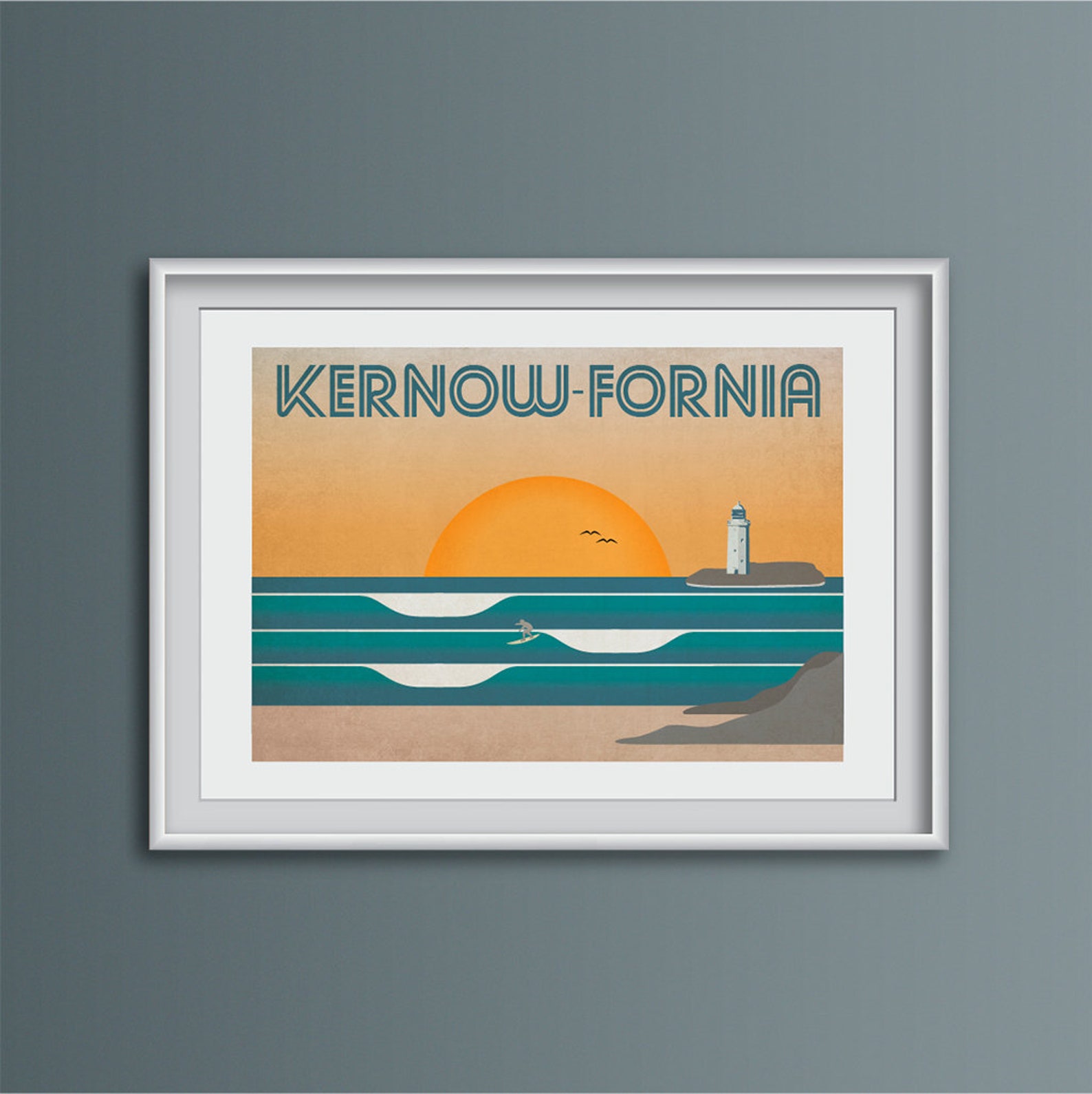 Surf Inspired Artwork Giclee Art Print Beach Themed Art Etsy