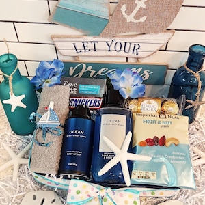 Vatertag Herren Dad Ehemann Bad & Body Works Ocean Hair Face Body Wash Deodorant Spa Mix Nuts Ferrero Rocher Schokolade Geschenkkorb