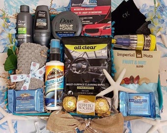 Perfekte Herren jeden Anlass Geschenkkorb für Ihn Geschenkkorb Danke Geburtstag Jahrestag Dove Bad Körper Spa Car Wash Ferrero Rocher Schokolade
