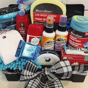 Herren Old Spice Car Care Geschenkkorb: Werkzeugkiste, CK Socken