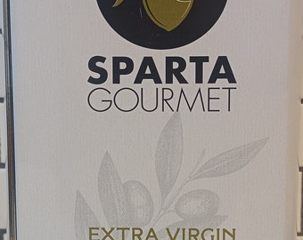 Sparta Greece Gourmet Greek Extra Virgin Olive Oil Organic Cold Extraction Kosher NON-GMO 3 Liters