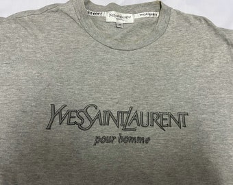 Yves saint laurent t shirt etsy Clearance