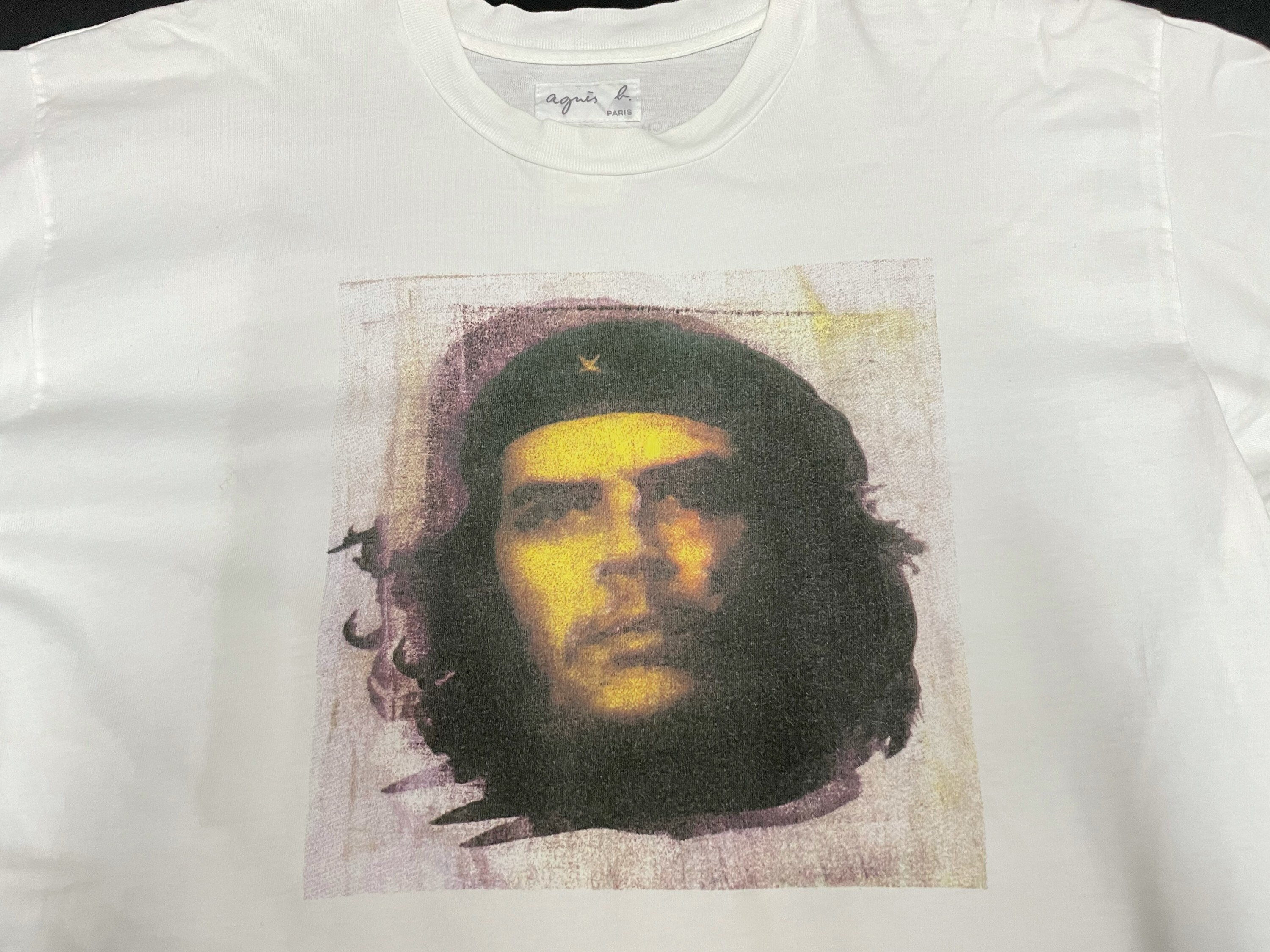 AGNES B x Che Guevara Face Portrait Photo Tee France Designer Archive White T-shirt Unisex