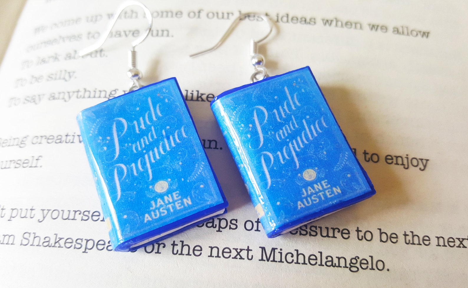 Pride and Prejudice earrings