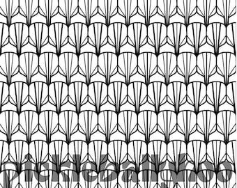 Art Deco Nr. 3 Pickleball-Muster, nahtlose Fliese, Kleidung, Tapete (digitaler Download)