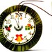 Christmas Ornament Clock Winter Fireplace Holiday Decor - Etsy
