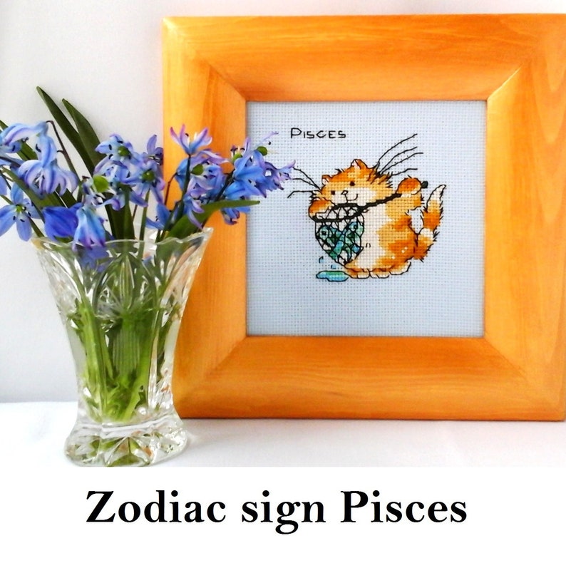 Signe du zodiaque Verseau, maman chat, photo chat, décoration chambre de bébé, cadeau d'anniversaire personnalisé février, cadeaux pour amoureux des chats, cadeaux astrologie pour enfants image 10