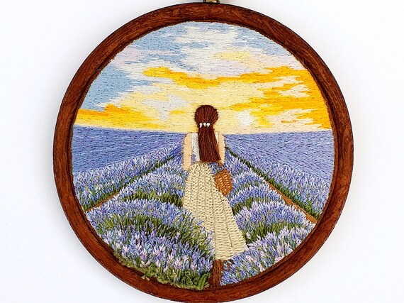 現代アートの「ラベンダー畑」（3D painting） 現代アートの