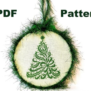 Christmas Tree Embroidery Cross Stitch Pattern PDF. Easy Embroidery. Christmas Decorations DIY. Christmas in July. Embroidery for Beginner