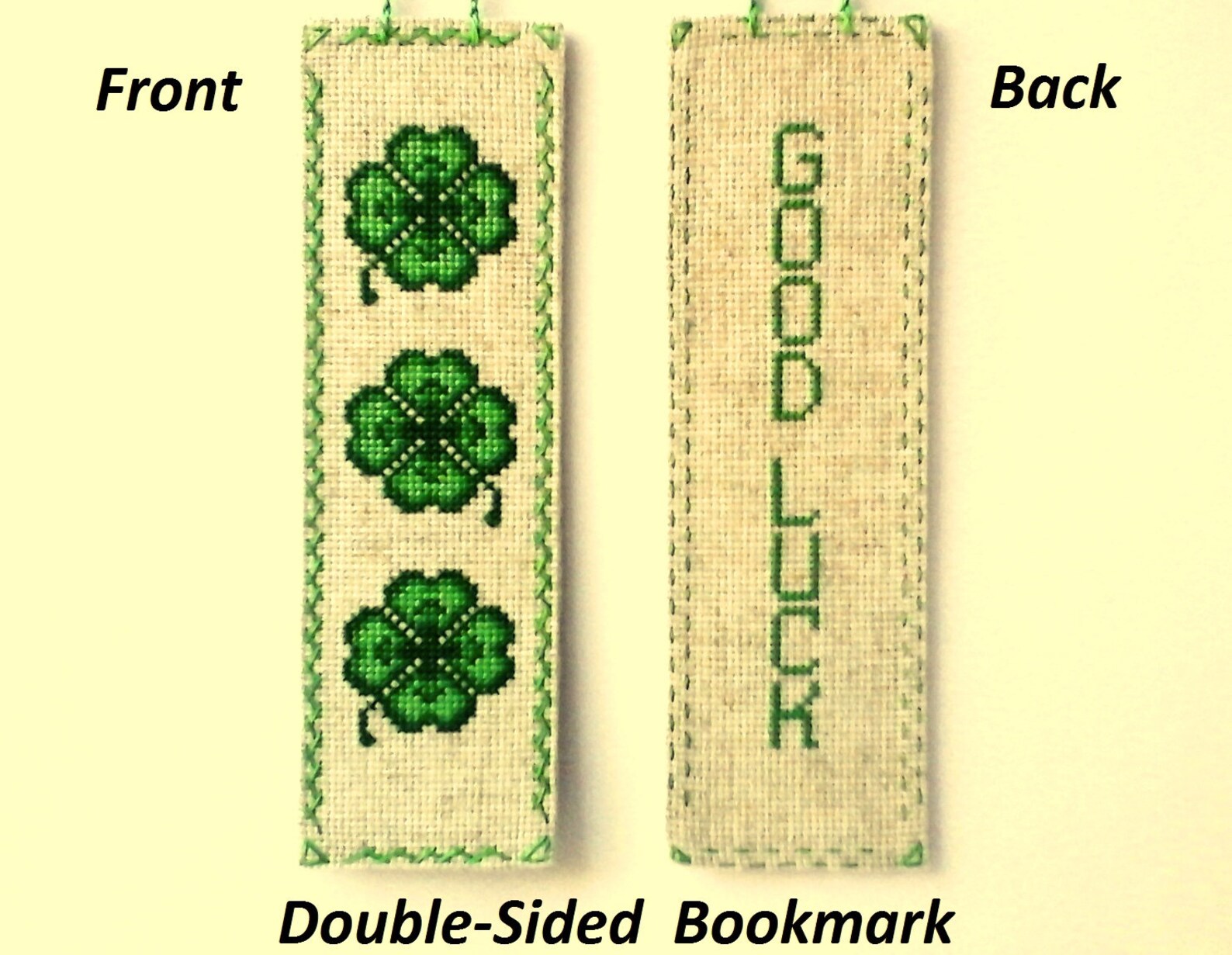 Finished Embroidered Bookmark Irish Embroidery Gift for | Etsy