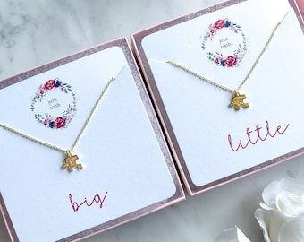 Sorority Sister Gift, Christmas Gifts, Personalized Puzzle Piece Necklace, Gifts for Her, Matching Necklaces