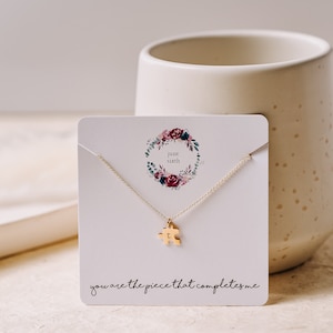 Anniversary Gift, Boyfriend Gift, Personalized Puzzle Piece Necklace, Gifts for Him, Matching Necklaces image 5