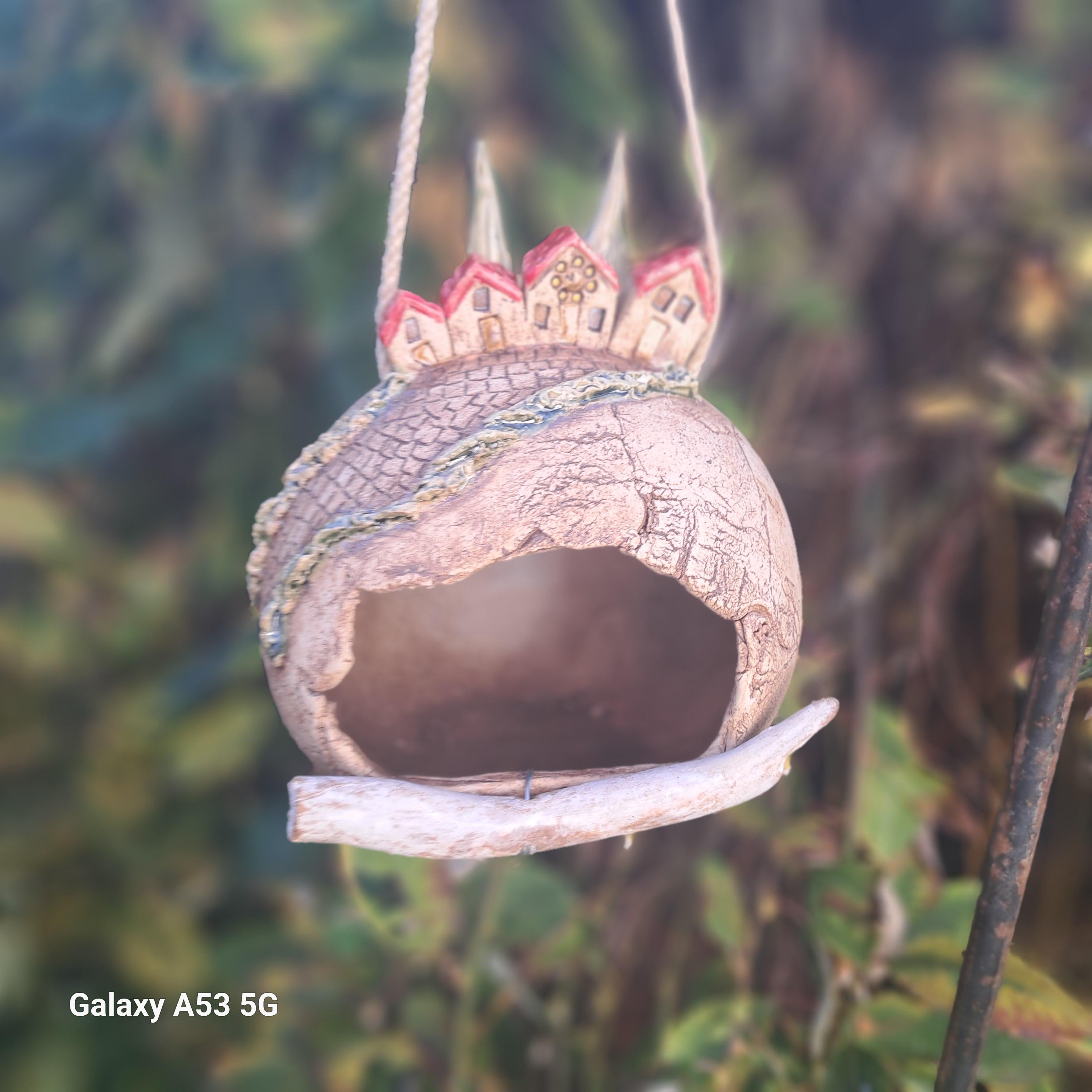 birdhouse treehouse ceramic