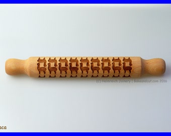 Alpaca Laser Engraved Rolling Pin