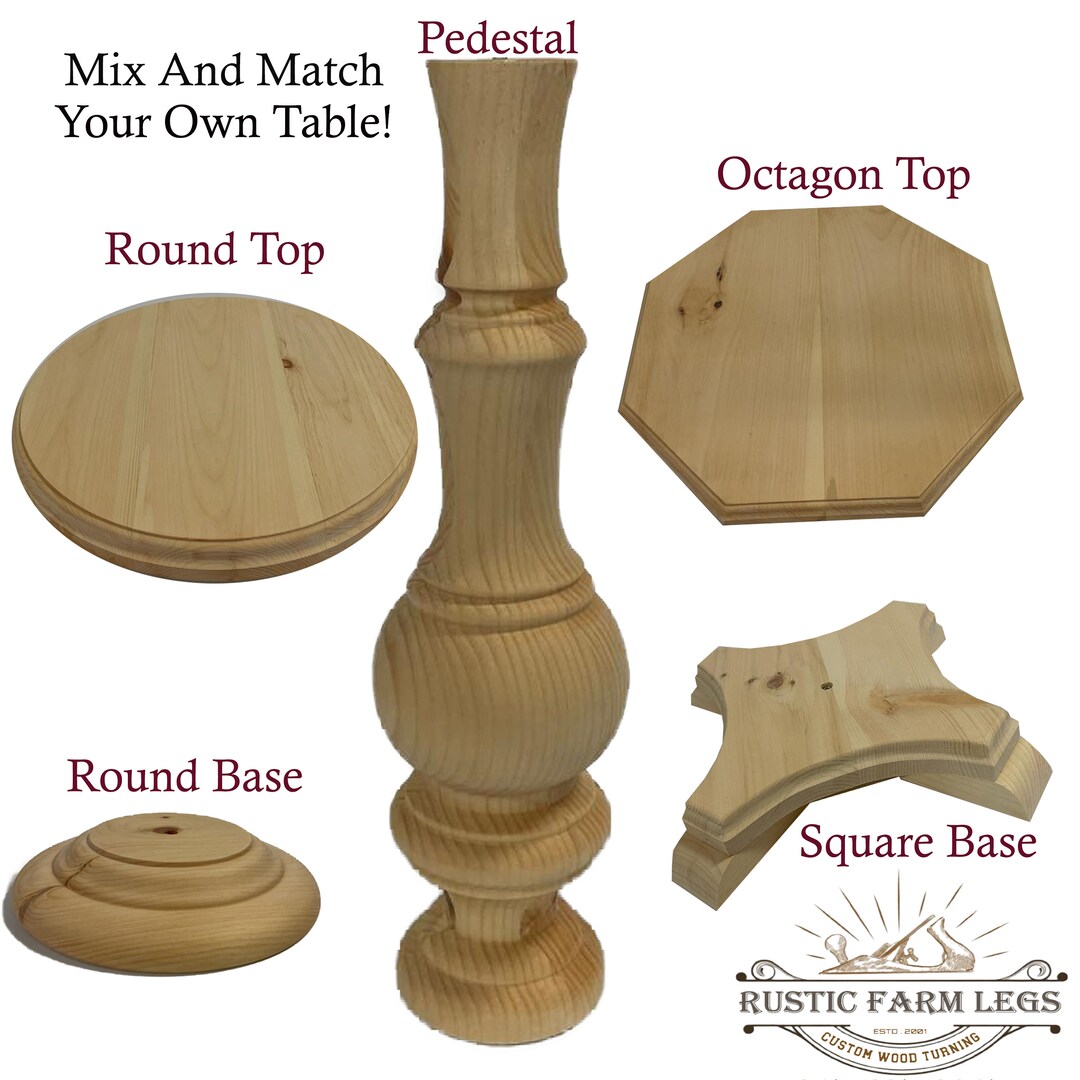 Unfinished Moroccan Pedestal Table Kit DIY Etsy
