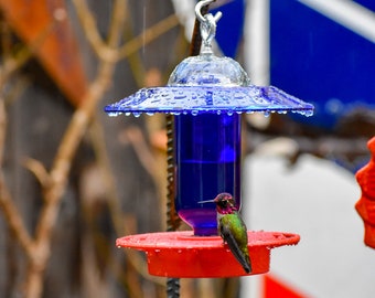 Hummingbird Feeder Handmade Great Gift For Her Or Mothers Day Etsy