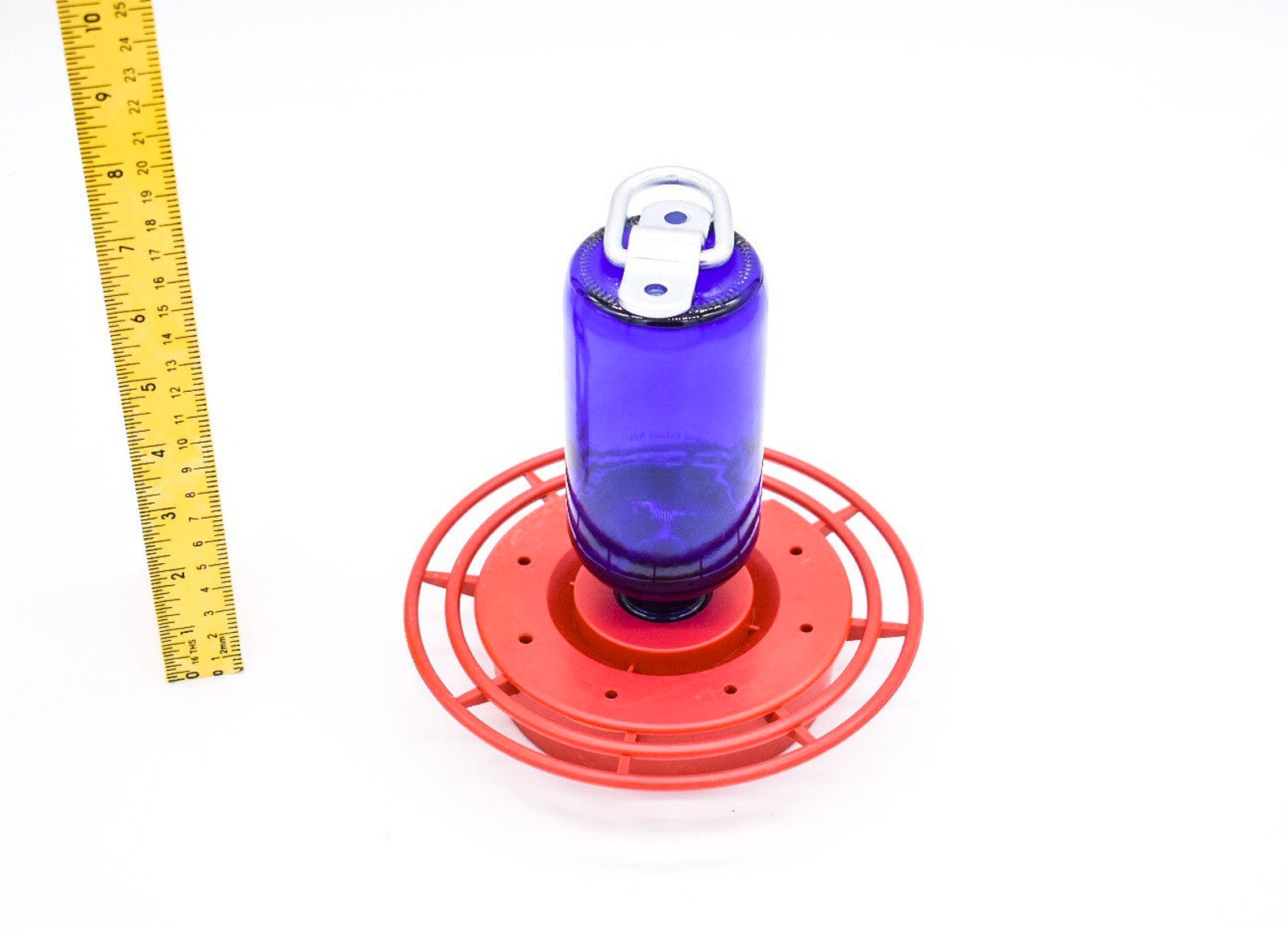 Hummingbird Feeder No Drip Bee Free Clear 8oz Cobalt Blue Etsy