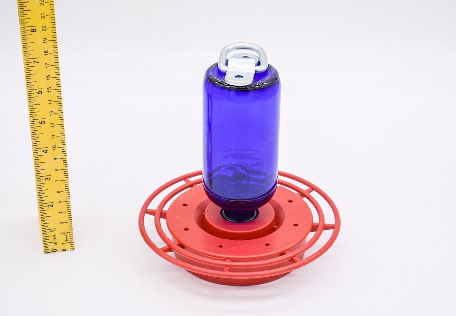 Hummingbird Feeder No Drip Bee Free Clear 8oz Cobalt Blue Etsy