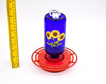 Mangeoires à Colibris Pour L'extérieur à Suspendre Contre Les Fourmis Et Les Abeilles, 30 Ports D'alimentation, Faciles à Nettoyer, Décoration De Jardin à Suspendre En Plein Air (bleu