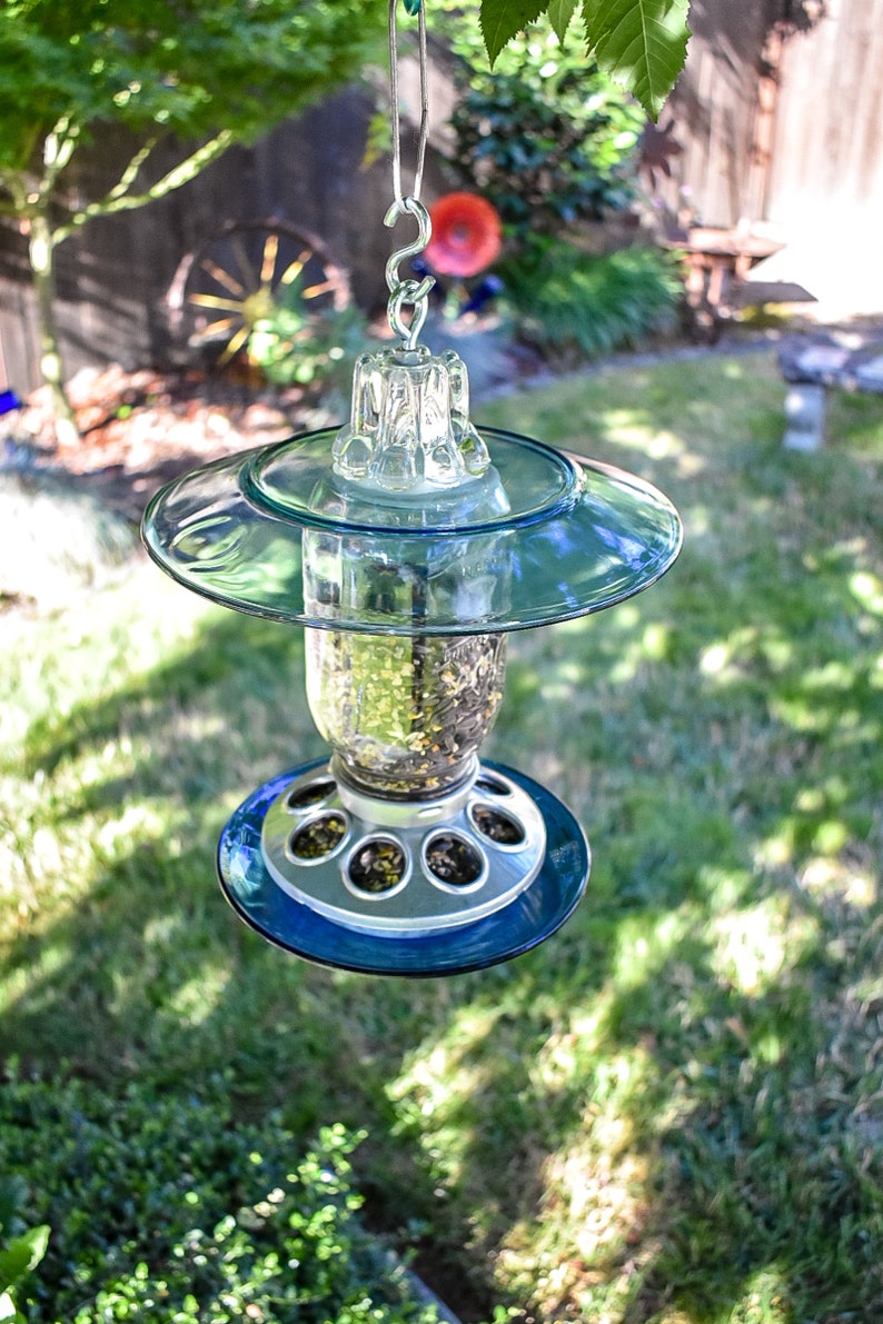 Handmade Mason Jar Hanging Bird Feeder With First Bag 1 Etsy