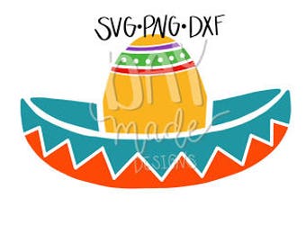 Sombrero SVG, Sombrero cut file, Fiesta SVG