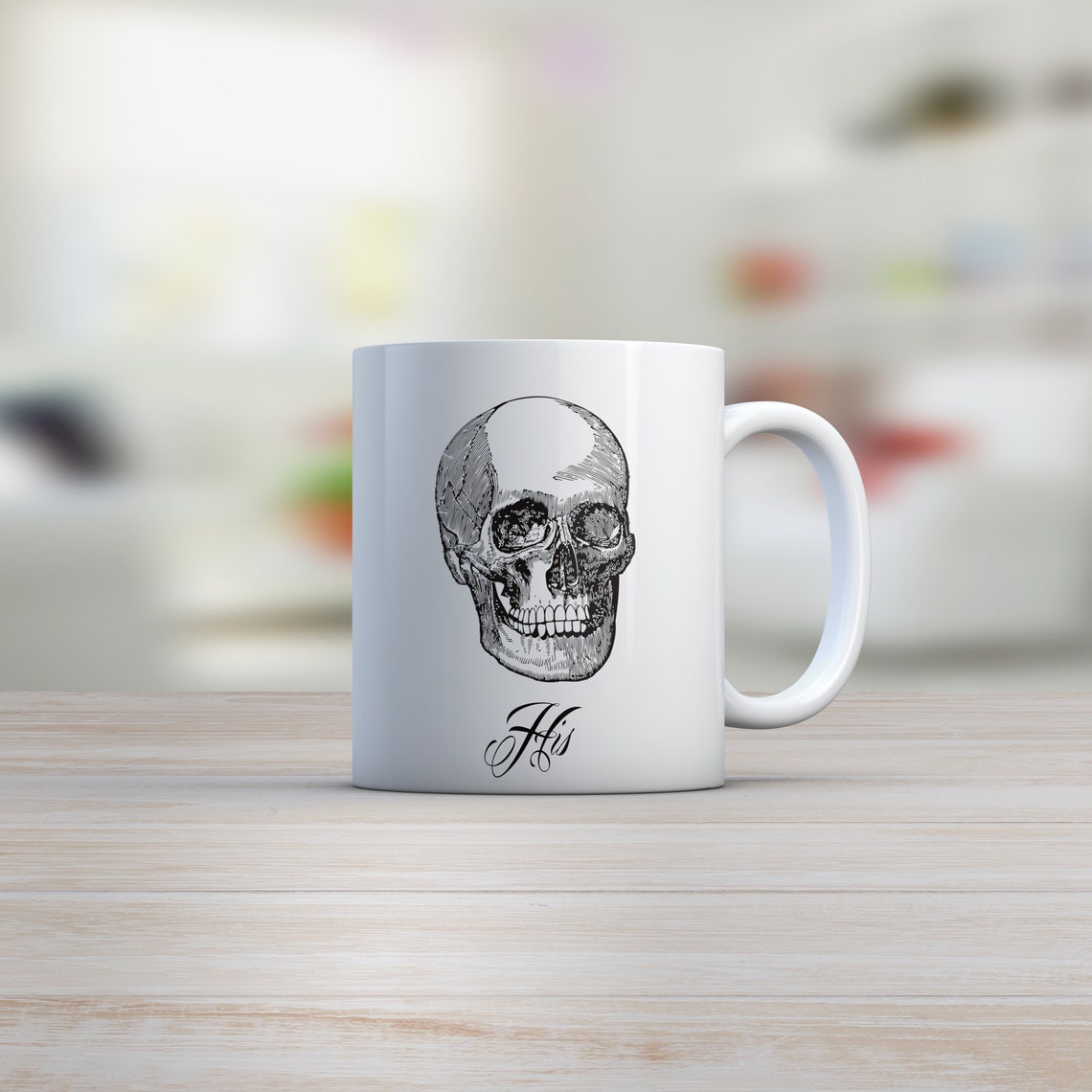 Skull Mug Floral Skull Mug Set Gift for Couple Skull Coffee Etsy