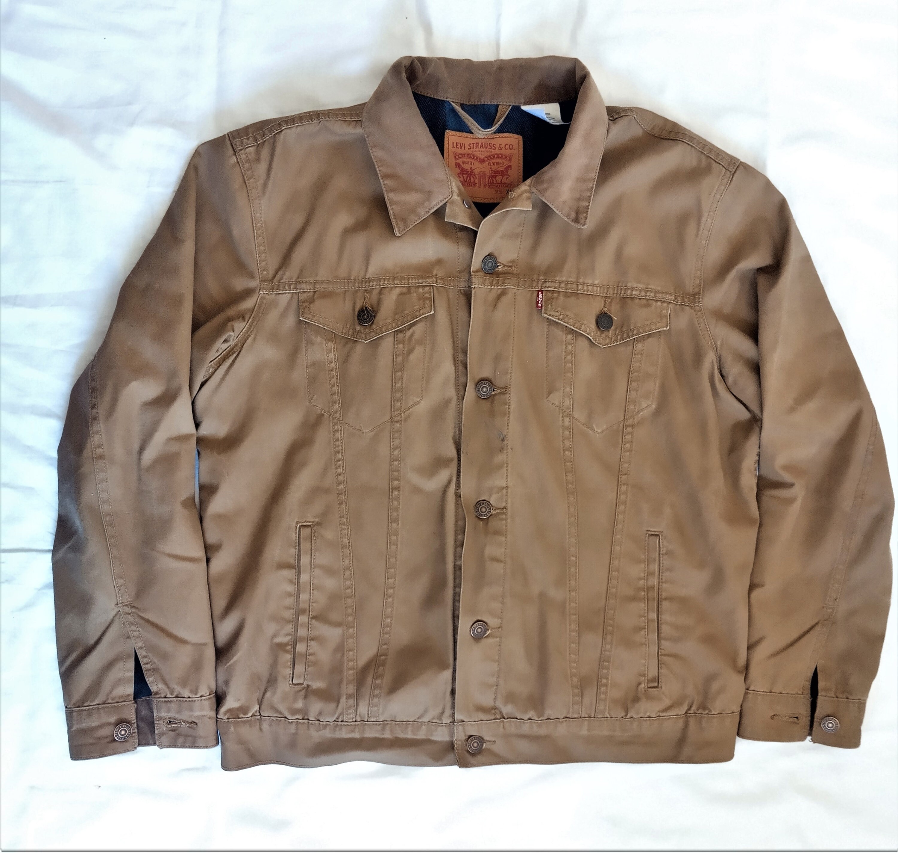 Levis Duck Canvas Lined Truckers Jacket XL - Etsy