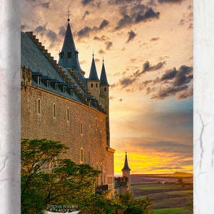 Spanish Photography, Segovia Alcazar Photograph, Segovia Castle photo, Photo, Print, Photos of Spain, Alcazar sunset